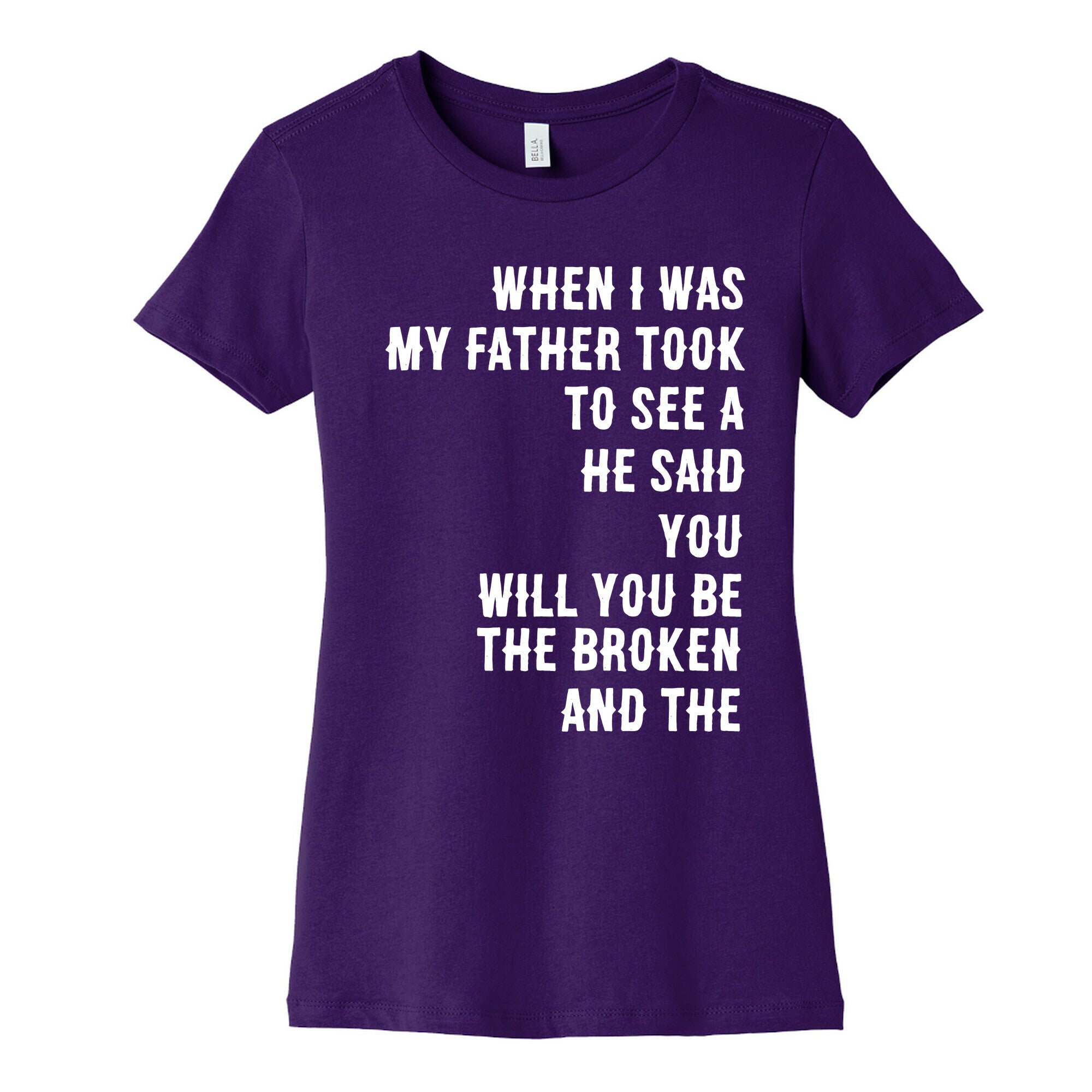 When I Was a Young Boy (1 of 2 pair) Women's Cotton Tee